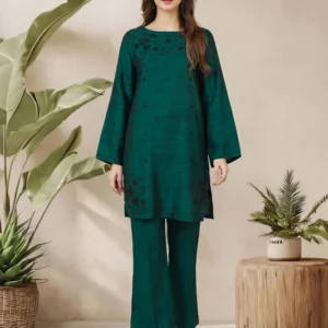 2 Piece Silk Suit- Embroidered (Pret)